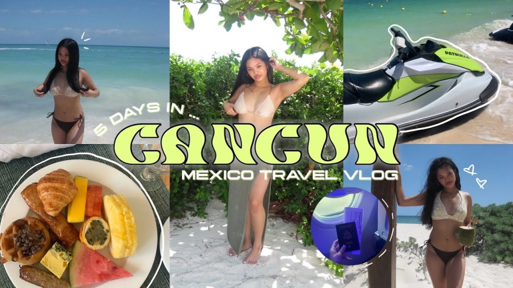 CANCUN TRAVEL VLOG! vacation, beach days, jetski riding, and more!